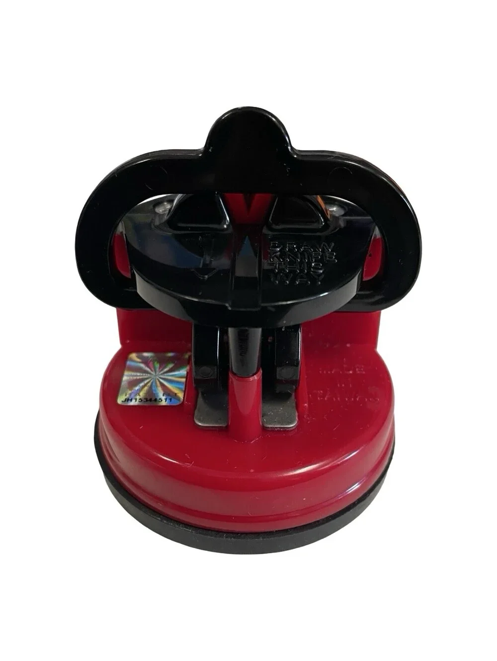 Kleva Sharp RED Kitchen Knife Sharpener With Suction Mini Deedee QVC